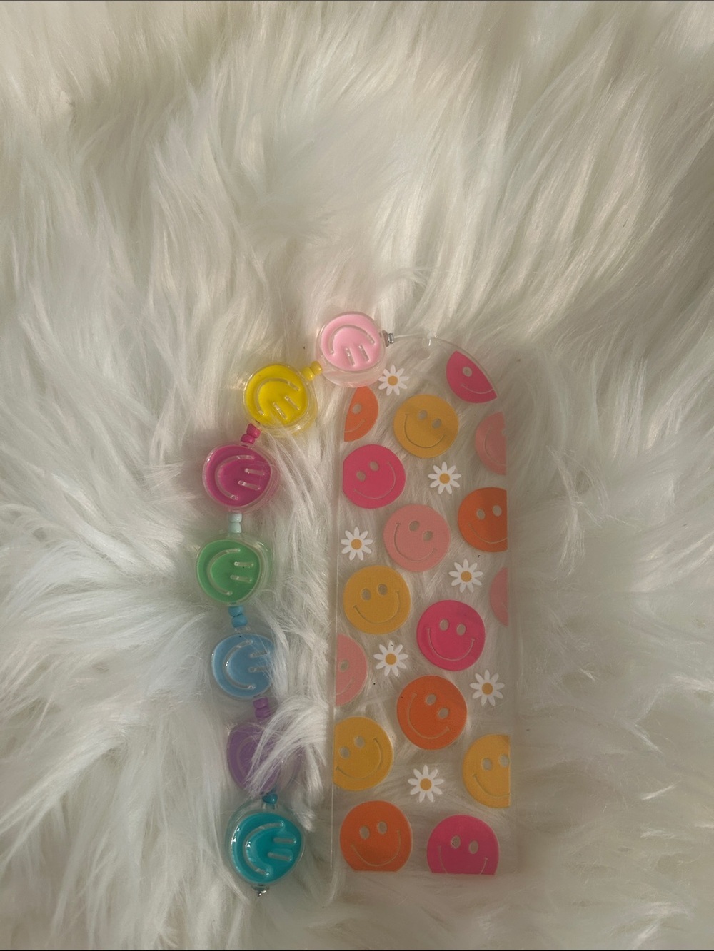 Kids Smiley Face Multi-Color bookmark